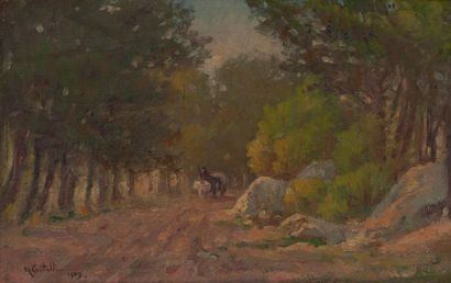 Marius CASTELLI (1870-1959) 
La route, 1909....