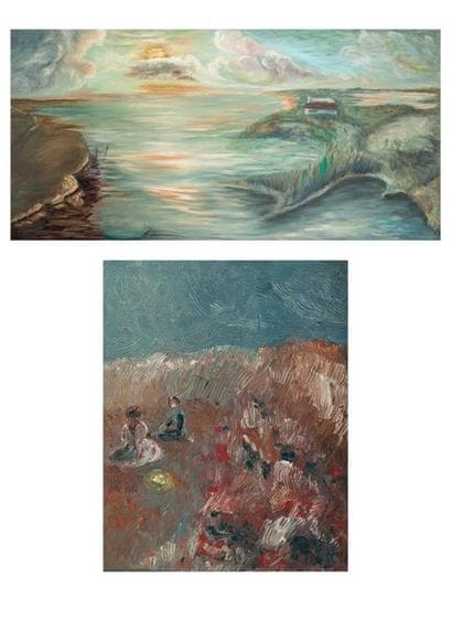 Robert GODEFROY (1928-2020)
Paysage de Camargue.
Huile...