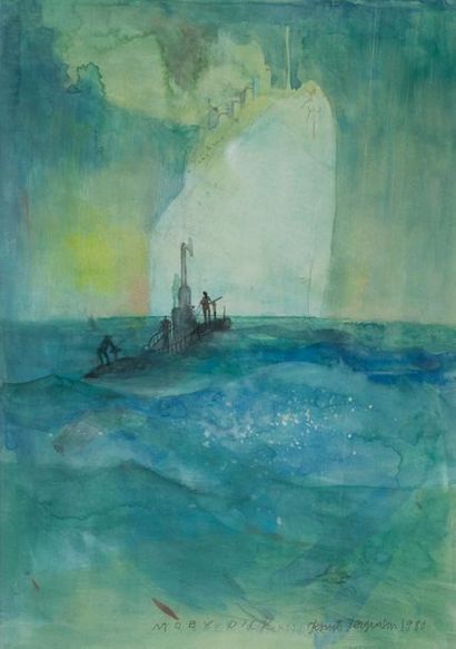 Knut JORGENSEN (1937-1991) 
Moby Dick, 1980....