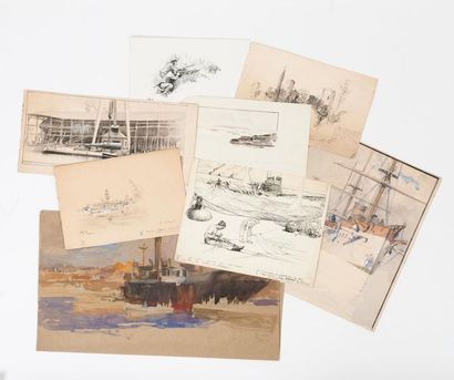 Charles FOUQUERAY (1869-1956)
Ensemble de...
