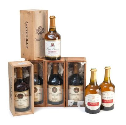 Château CHALON Quatre bouteilles, 1982.
Vin...