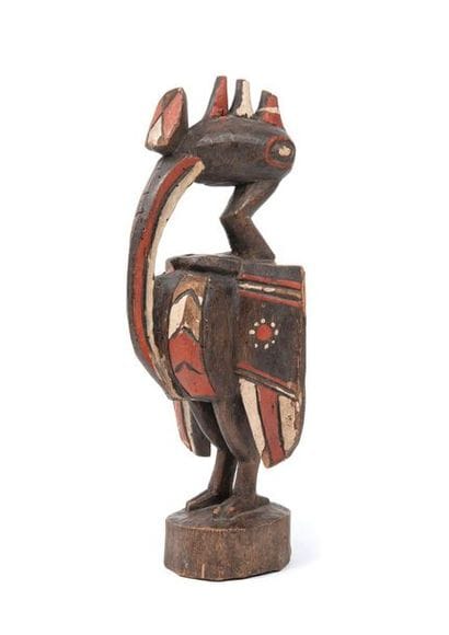 GUINEE
Baga
Long-billed bird.
In carved wood,...