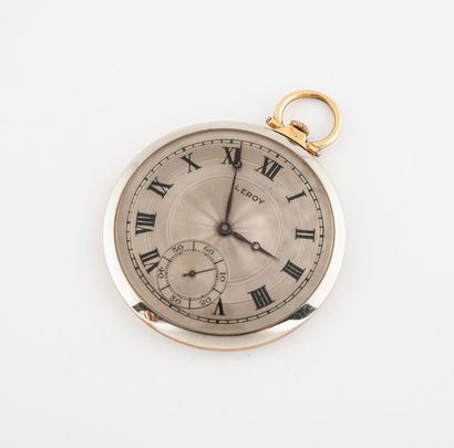 LEROY
Montre de poche en ors jaune et gris...