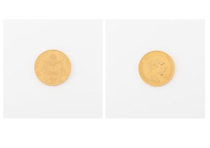 France
Pièce de 50 francs or, Napoléon III,...