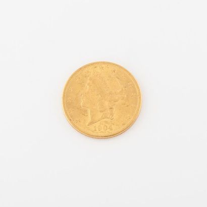 ÉTATS UNIS
Pièce de 20 dollars or, 1904....
