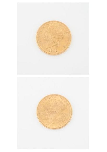 ÉTATS UNIS
Pièce de 20 dollars, Liberty,...
