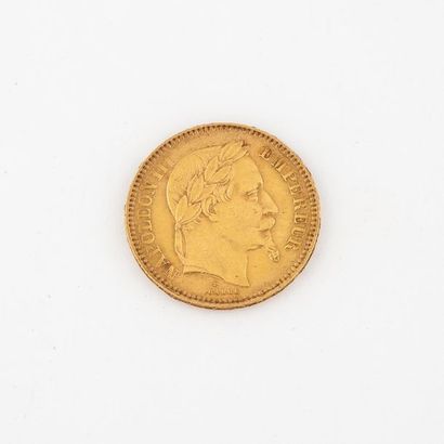 France
Pièce de 20 francs or, Napoléon III,...