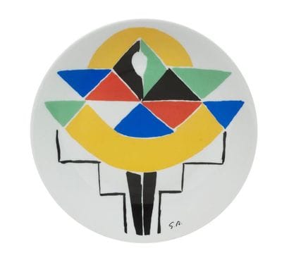 Sonia DELAUNAY (1885-1979)
Carnaval.
Assiette...