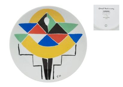Sonia DELAUNAY (1885-1979)
Carnaval.
Assiette...