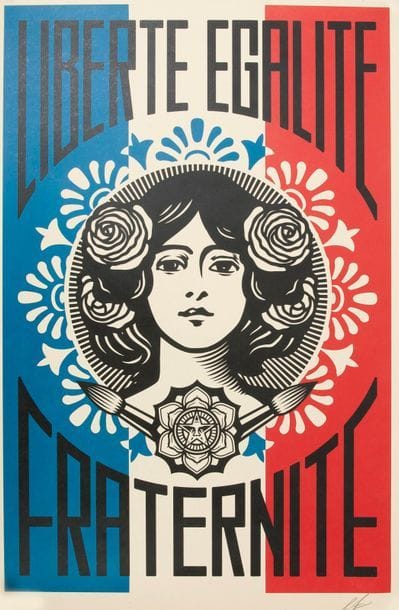 SHEPARD FAIREY (1970)
Liberté, Egalité, Fraternité,...