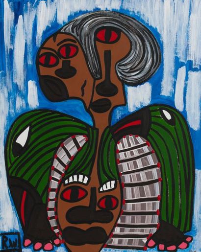 Ruguy WELLEZ (1963) 
Sans titre, 2020. 
Acrylique...