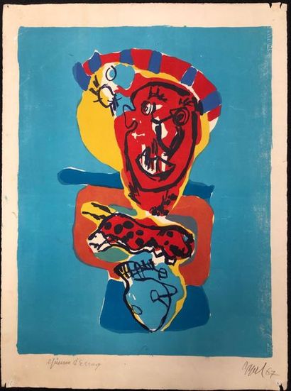 Karel Appel (1921-2006)
Sans titre, 1967.
Lithographie.
Epreuve...
