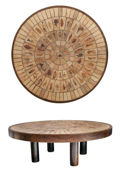 ROGER CAPRON (1922-2006)
Table basse circulaire...