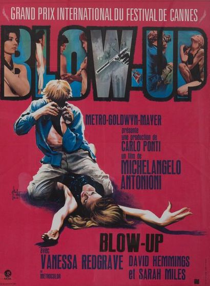 Blow up, 1967.
Affiche du film de Michelangelo...