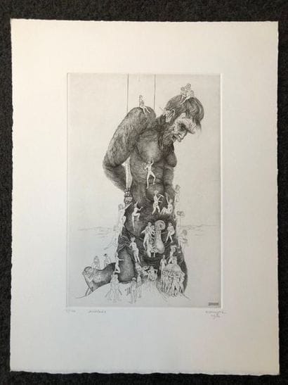 Philippe Mohlitz (1941-2019)
Escalade, 1980.
Burin...