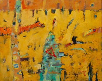 Dariusz PALA (1967) 
Sans titre, 1991. 
Huile...