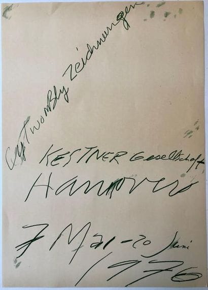 Cy TWOMBLY (1928-2011), d'après
Zeichnungen...