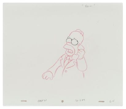Studio Matt Groening
No. 
Homer. The Simpsons.
Pencil...