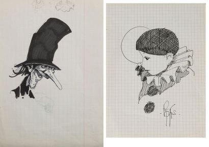 Regis LOISEL (1951)
Man with long nose and...