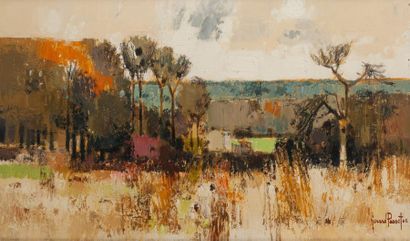 Gérard Passet (1936-2013)
Paysage, 1962.
Huile...
