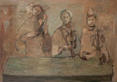 Guy CASAMA (1922-1972)
Le Concert.
Oil on...
