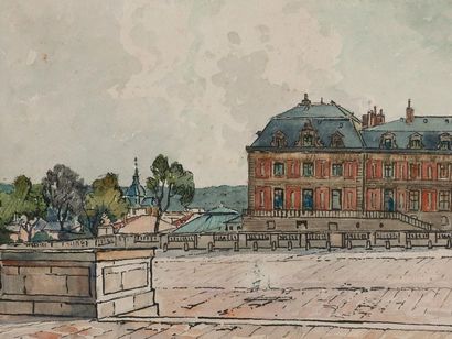 Dans le goût de Maurice UTRILLO
Rue du Mont-Cenis.
Oil...