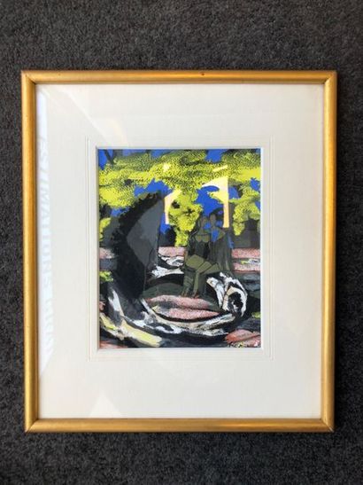 Matei ROSIANU (1897-1969)
The couple.
Gouache...