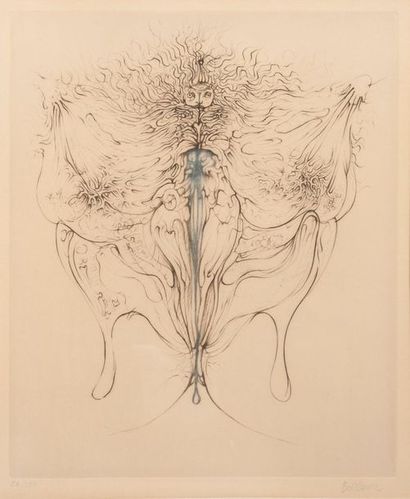 Hans BELLMER (1902-1975)
Sans titre.
Pointe-sèche...
