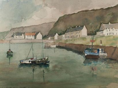 Ecole du XXème siècle
Port breton.
Aquarelle...