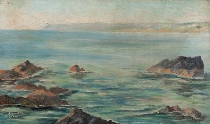 Joséphine EUSTACE (1880-1971)
Rocky coast...