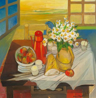 Suzanne J.CHAPELLE (1919)
Le bouquet de marguerites,...