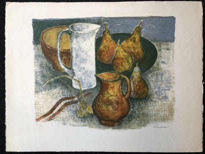André MINAUX (1923-1986)
Nature morte.
Lithographie...