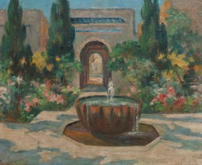 Francine RICHARD-HENNECART (1881-1953)
Fountain...