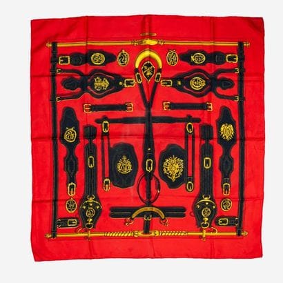 HERMES Paris
Carré en twill de soie imprimé...