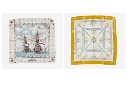 HERMES Paris
Carré en twill de soie imprimée...