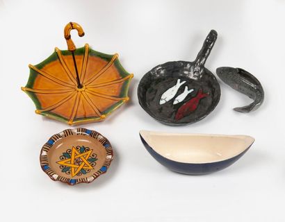 VALLAURIS Poterie du Grand Chêne
Quatre assiettes...