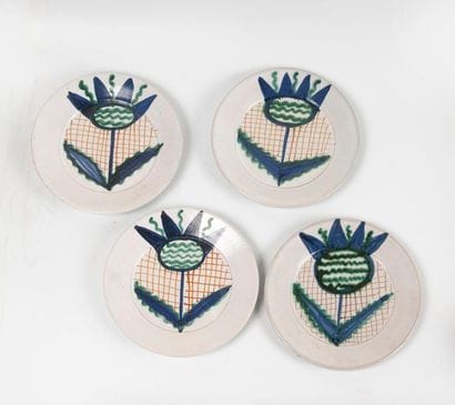 VALLAURIS Poterie du Grand Chêne
Quatre assiettes...