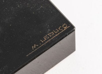 M. LEDUCQ (1879-1955)
Paire de serre-livres...