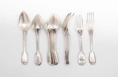Henri CHENAILLER
Six couverts de table en...