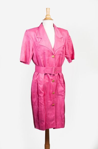 TORRENTE
Robe chemisier en soie rose fuchsia...