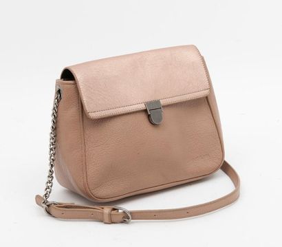 NAT & NIN
Sac à main en cuir grainé rose...