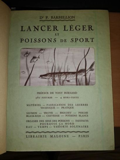 BARBELLION (Dr P.)
Light Casting and Sport...