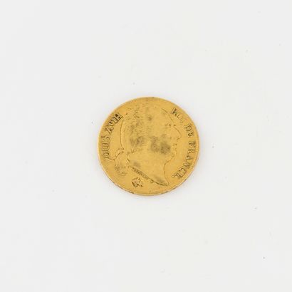 France
20 gold franc coin, Louis XVIII, 1819,...