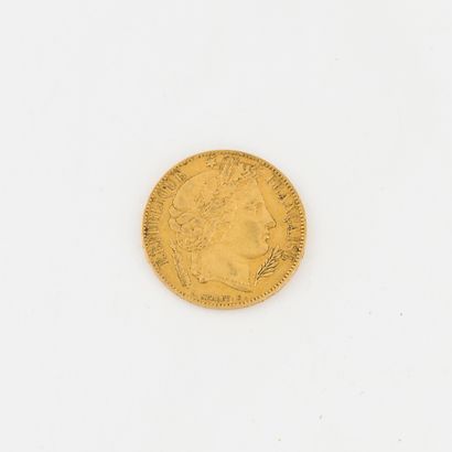 France
20 gold franc coin, IIème république,...