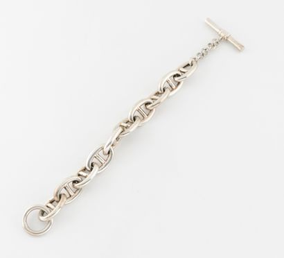 Silver bracelet (min.800) with anchor chain...