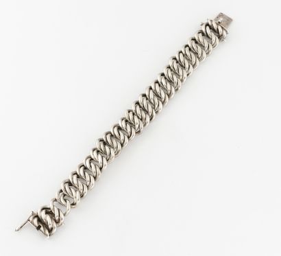 Silver bracelet (800) with american mesh....