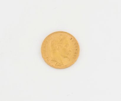 France
Coin of 20 gold francs, Napoleon III,...