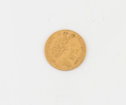 France
Gold 10 franc coin, IIIrd Republic,...
