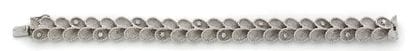 Bracelet articulé en or gris (750) amati...