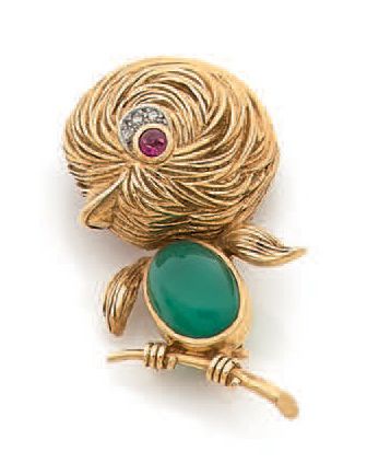 VAN CLEEF & ARPELS
Clip de corsage en or...